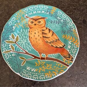 Pier 1 Autumn Splendor Critters Plate Owl